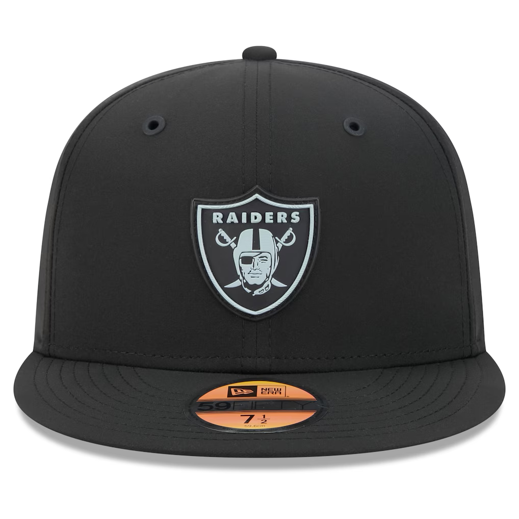 LAS VEGAS RAIDERS 2026 NFL SIDELINE 59FIFTY FITTED HAT - BLACK