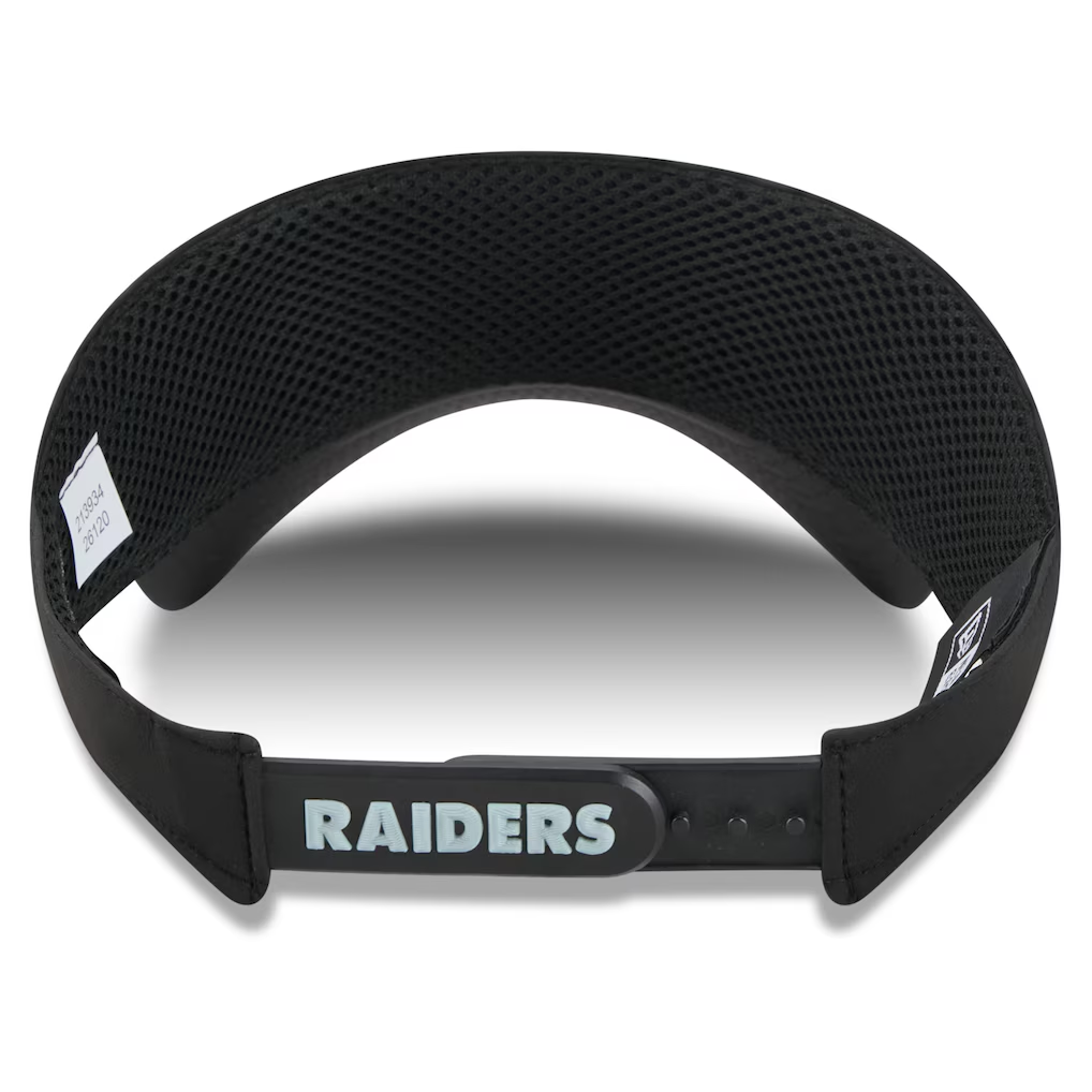 LAS VEGAS RAIDERS 2026 NFL SIDELINE ADJUSTABLE VISOR - BLACK