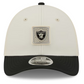 LAS VEGAS RAIDERS 2026 NFL TRAINING CAMP 39THIRTY M-CROWN FLEX FIT HAT - CHROME WHITE/BLACK