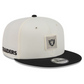 LAS VEGAS RAIDERS 2026 NFL TRAINING CAMP 9FIFTY SNAPBACK HAT - CHROME WHITE/BLACK