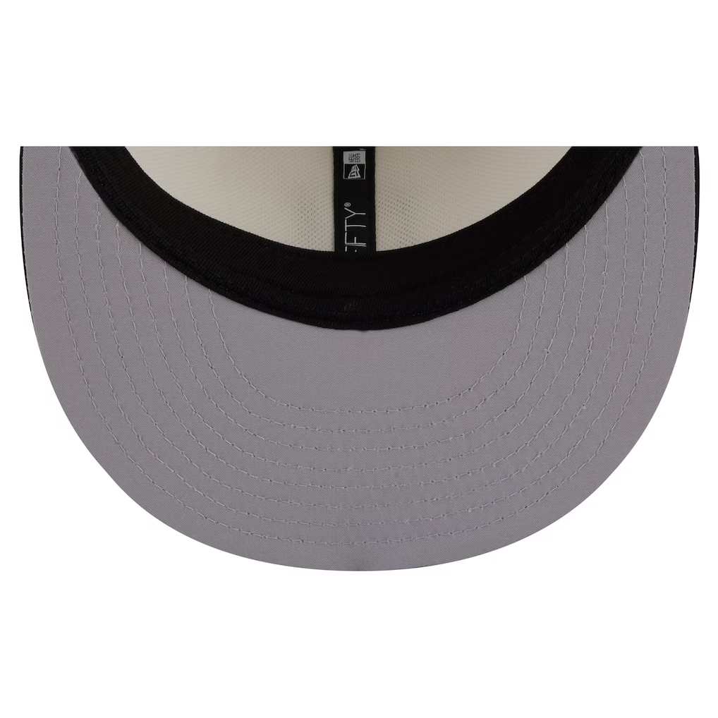 LAS VEGAS RAIDERS 2026 NFL TRAINING CAMP 9FIFTY SNAPBACK HAT - CHROME WHITE/BLACK