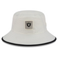 LAS VEGAS RAIDERS 2026 NFL TRAINING CAMP BUCKET HAT - CHROME WHITE/BLACK
