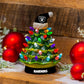 LAS VEGAS RAIDERS 8" LED CERAMIC CHRISTMAS TREE