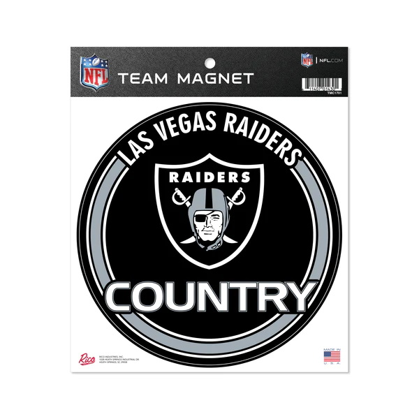 LAS VEGAS RAIDERS 8" TEAM MAGNET CIRCLE