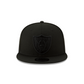 LAS VEGAS RAIDERS BASIC LOGO 9FIFTY SNAPBACK HAT - BLACK/BLACK