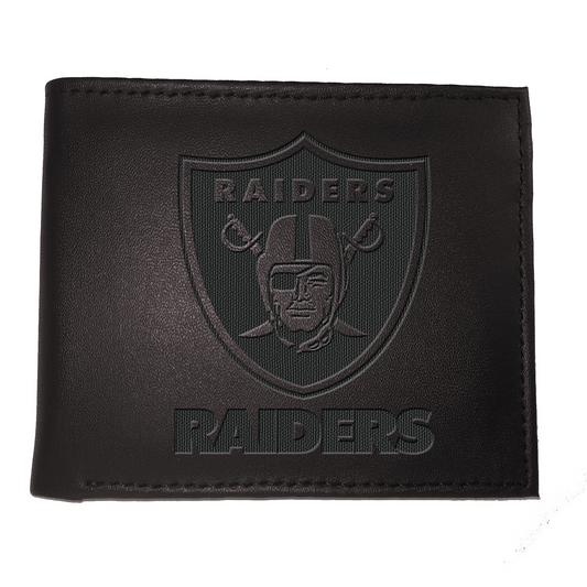 LAS VEGAS RAIDERS BLACK BI-FOLD WALLET