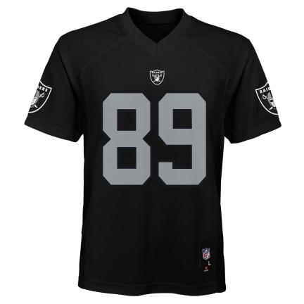 LAS VEGAS RAIDERS BROCK BOWERS YOUTH OUTERSTUFF MID-TIER JERSEY - BLACK