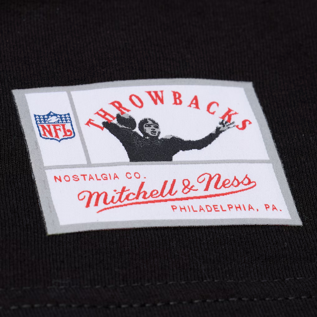 LAS VEGAS RAIDERS CHARLES WOODSON MEN'S MITCHELL & NESS REAL BIG FACE T-SHIRT - BLACK