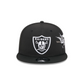LAS VEGAS RAIDERS CITY ART 9FIFTY SNAPBACK - BLACK/WHITE