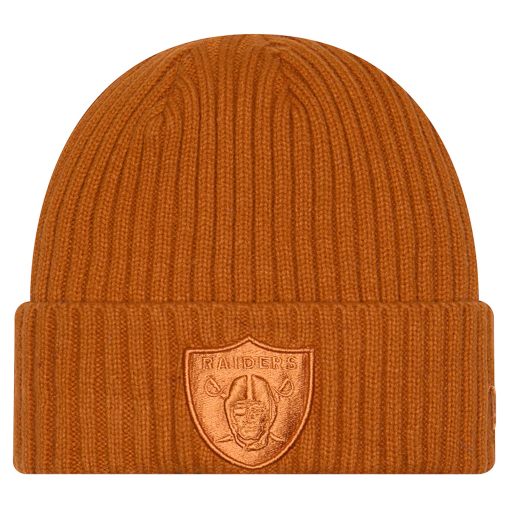 LAS VEGAS RAIDERS COLOR PACK CUFFED KNIT - FALL BROWN