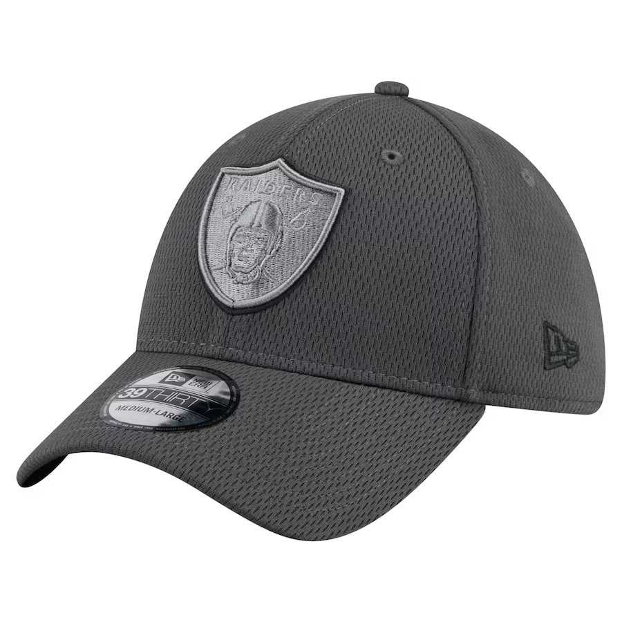 LAS VEGAS RAIDERS EVERGREEN DM 39THIRTY FLEX FIT HAT - GRAPHITE