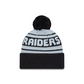 LAS VEGAS RAIDERS EVERGREEN POM CUFFED KNIT