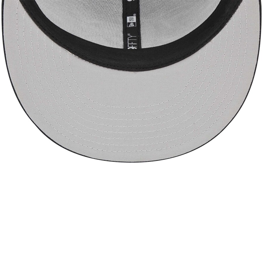 LAS VEGAS RAIDERS EVERGREEN RETRO TRUCKER 9FIFTY SNAPBACK HAT - BLACK