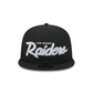 LAS VEGAS RAIDERS EVERGREEN SCRIPT 9FIFTY SNAPBACK