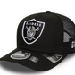 LAS VEGAS RAIDERS EVERGREEN TRUCKER 9SEVENTY STRETCH SNAPBACK HAT - BLACK/GREY