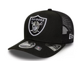 LAS VEGAS RAIDERS EVERGREEN TRUCKER 9SEVENTY STRETCH SNAPBACK HAT - BLACK/GREY