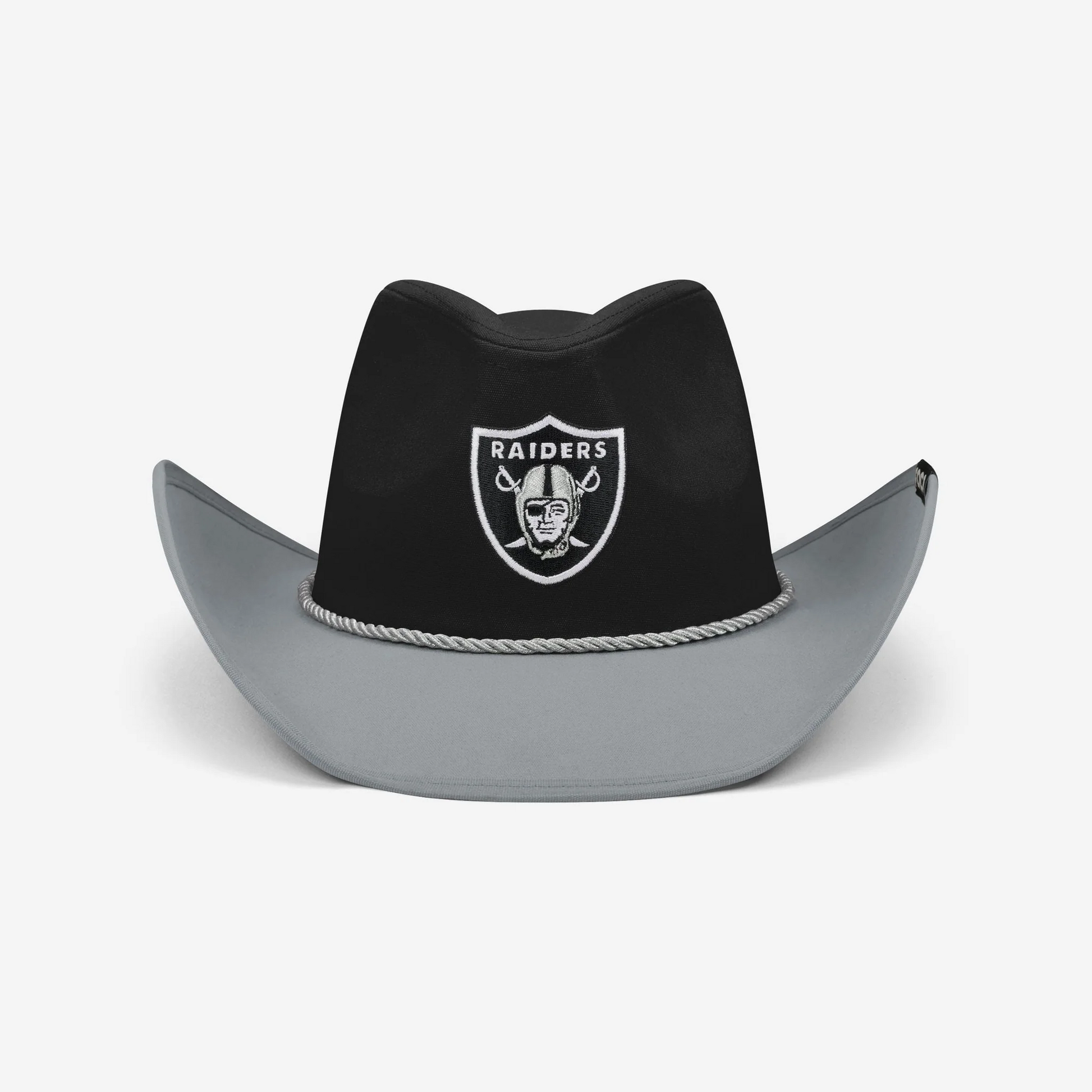 LAS VEGAS RAIDERS FOCO TWO TONE COWBOY HAT - BLACK/GREY