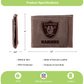 LAS VEGAS RAIDERS FRONT POCKET SLIM CARD HOLDER WITH RFID BLOCKING