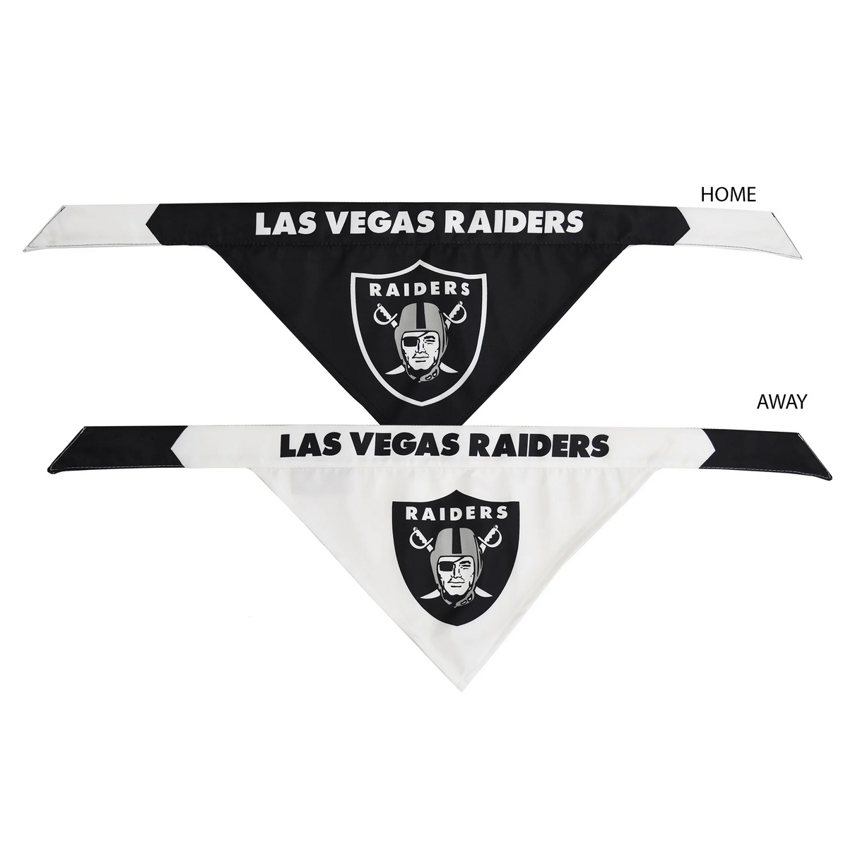 JUEGO DE BANDANA PARA MASCOTAS EN CASA Y LEJOS DE LAS VEGAS RAIDERS