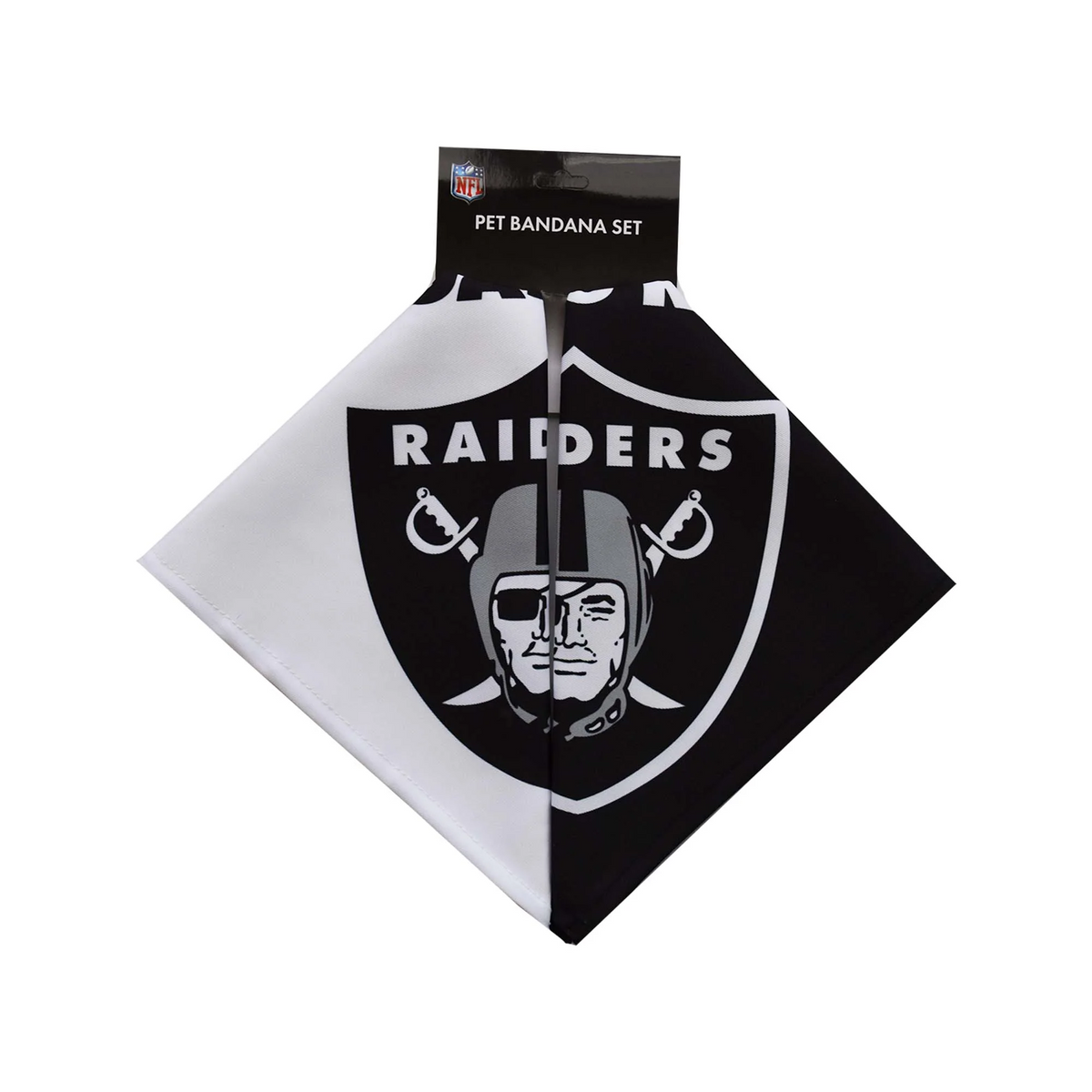 JUEGO DE BANDANA PARA MASCOTAS EN CASA Y LEJOS DE LAS VEGAS RAIDERS