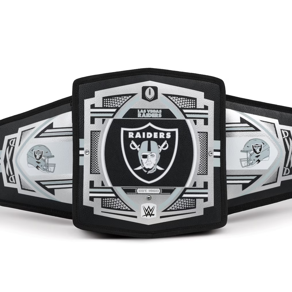 LAS VEGAS RAIDERS IGLOO WWE LEGACY BELT COOLER - BLACK
