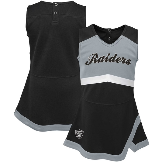 LAS VEGAS RAIDERS INFANT CHEER CAPTAIN JUMPER DRESS