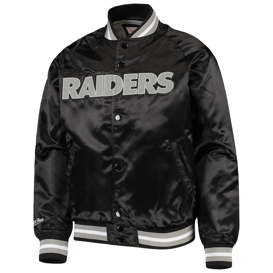 LAS VEGAS RAIDERS KIDS LIGHTWEIGHT SATIN JACKET