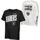 LAS VEGAS RAIDERS KIDS THE MIX COMBO 3 IN 1 T-SHIRT - BLACK/WHITE