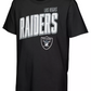 LAS VEGAS RAIDERS KIDS THE MIX COMBO 3 IN 1 T-SHIRT - BLACK/WHITE