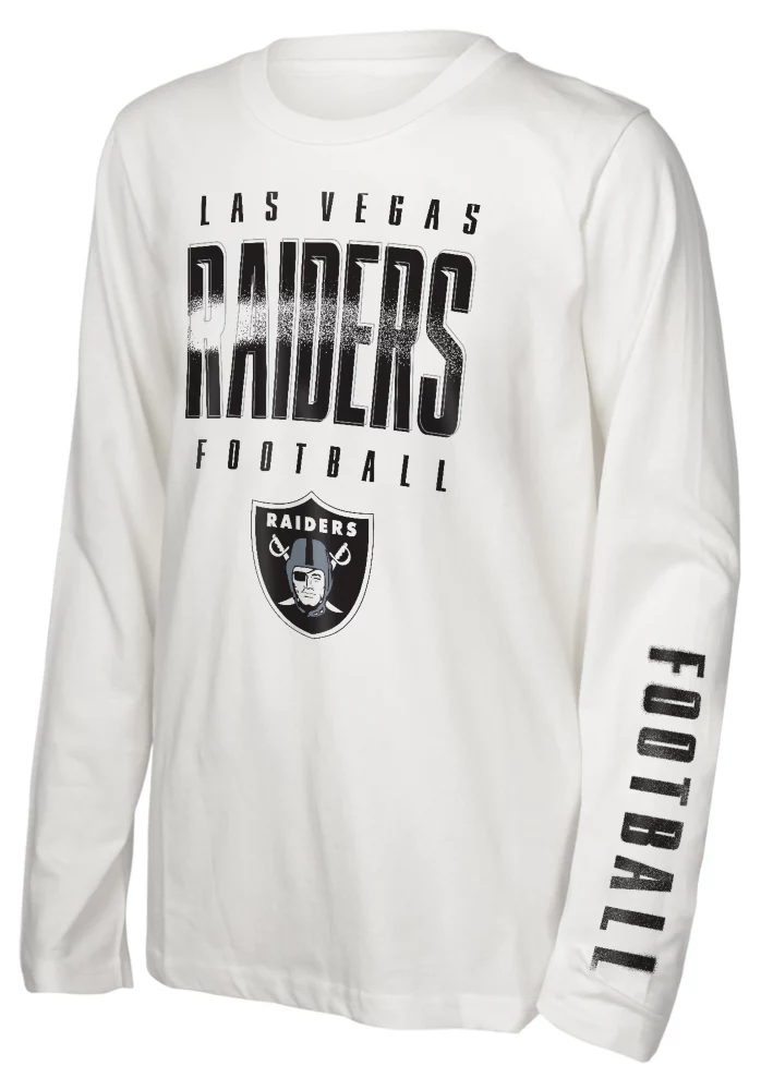 LAS VEGAS RAIDERS KIDS THE MIX COMBO 3 IN 1 T-SHIRT - BLACK/WHITE