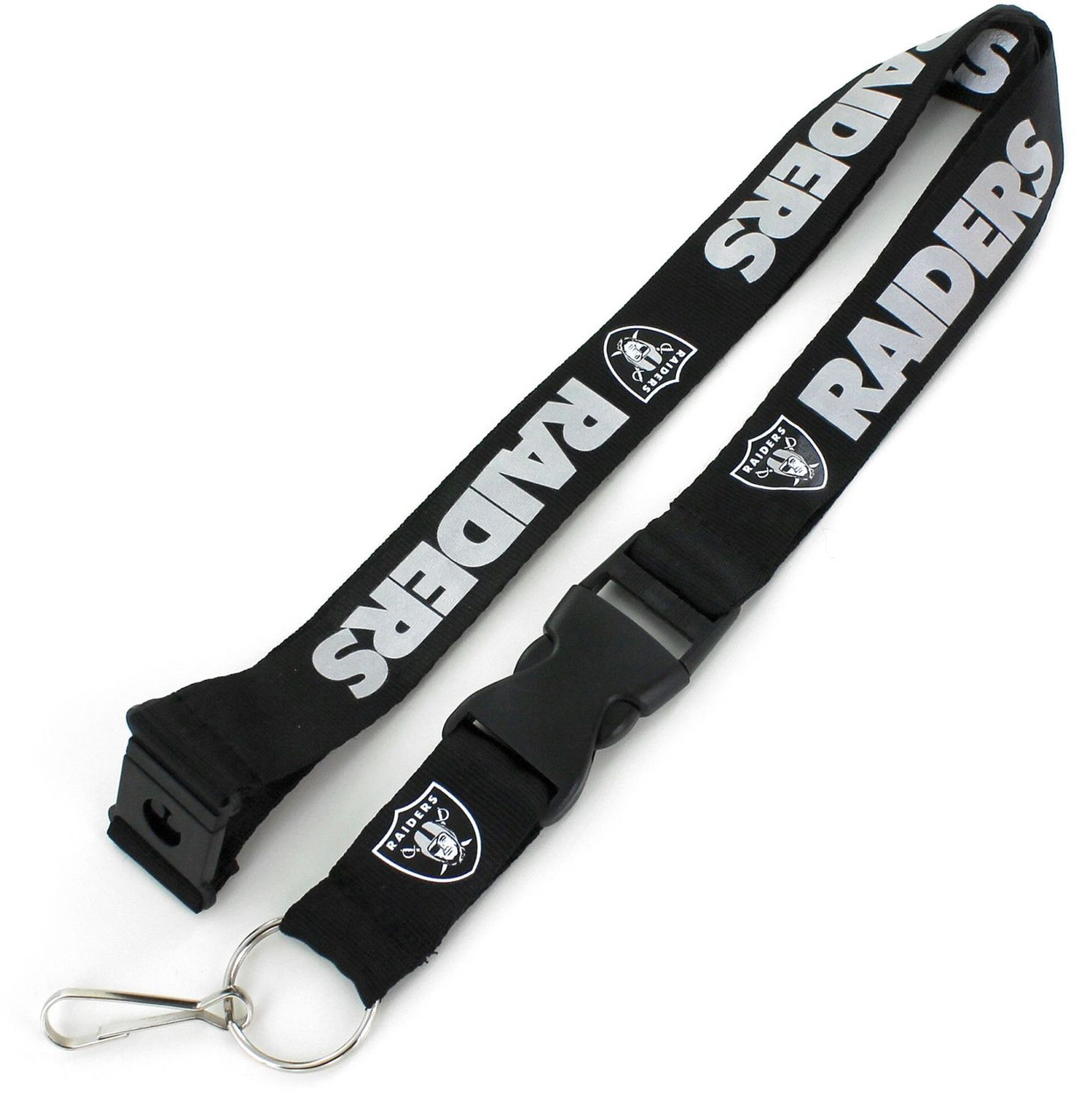 LAS VEGAS RAIDERS LANYARDS - BLACK