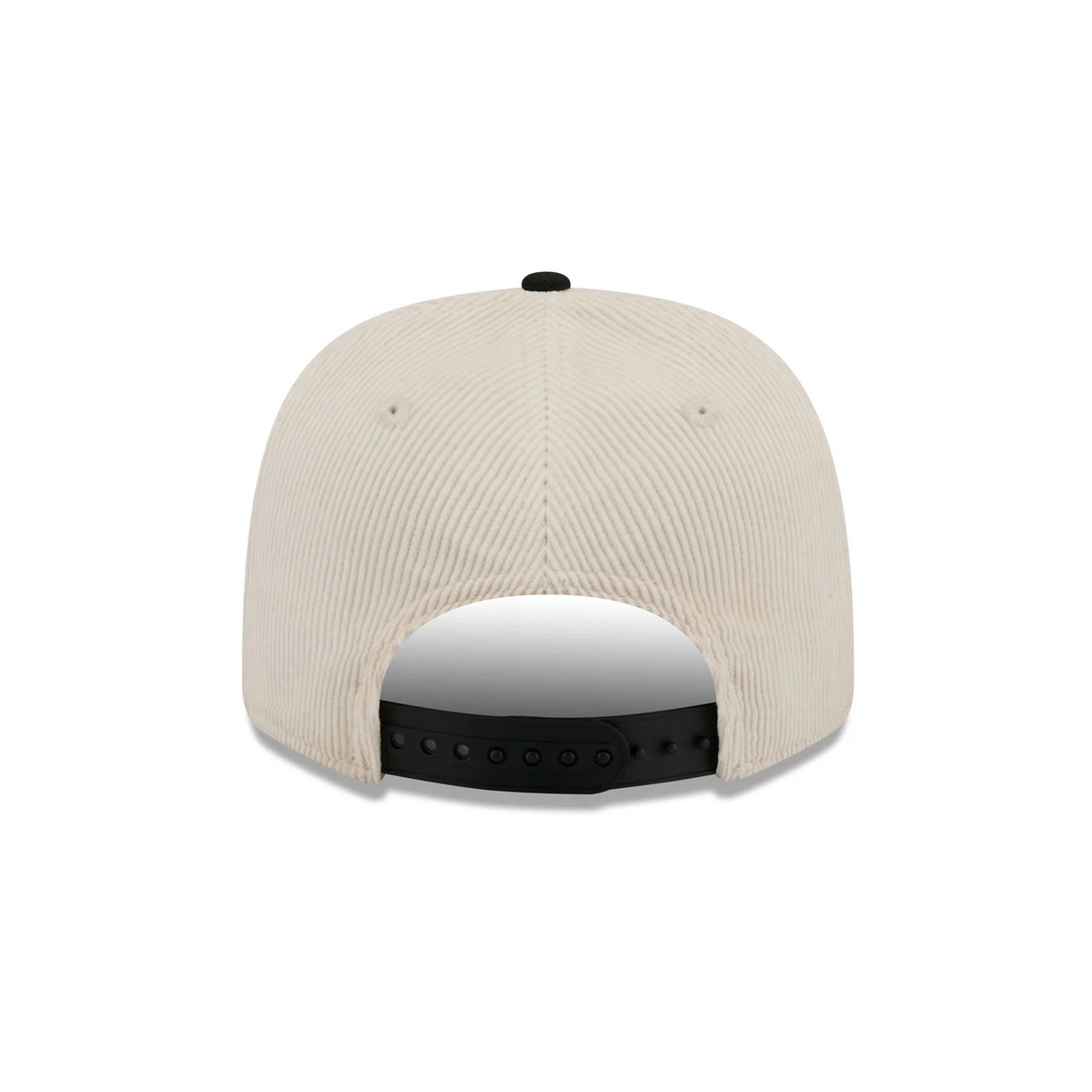 LAS VEGAS RAIDERS  LOYAL CORDUROY 9SEVENTY STRETCH-SNAP ADJUSTABLE HAT - CHROME WHITE/BLACK