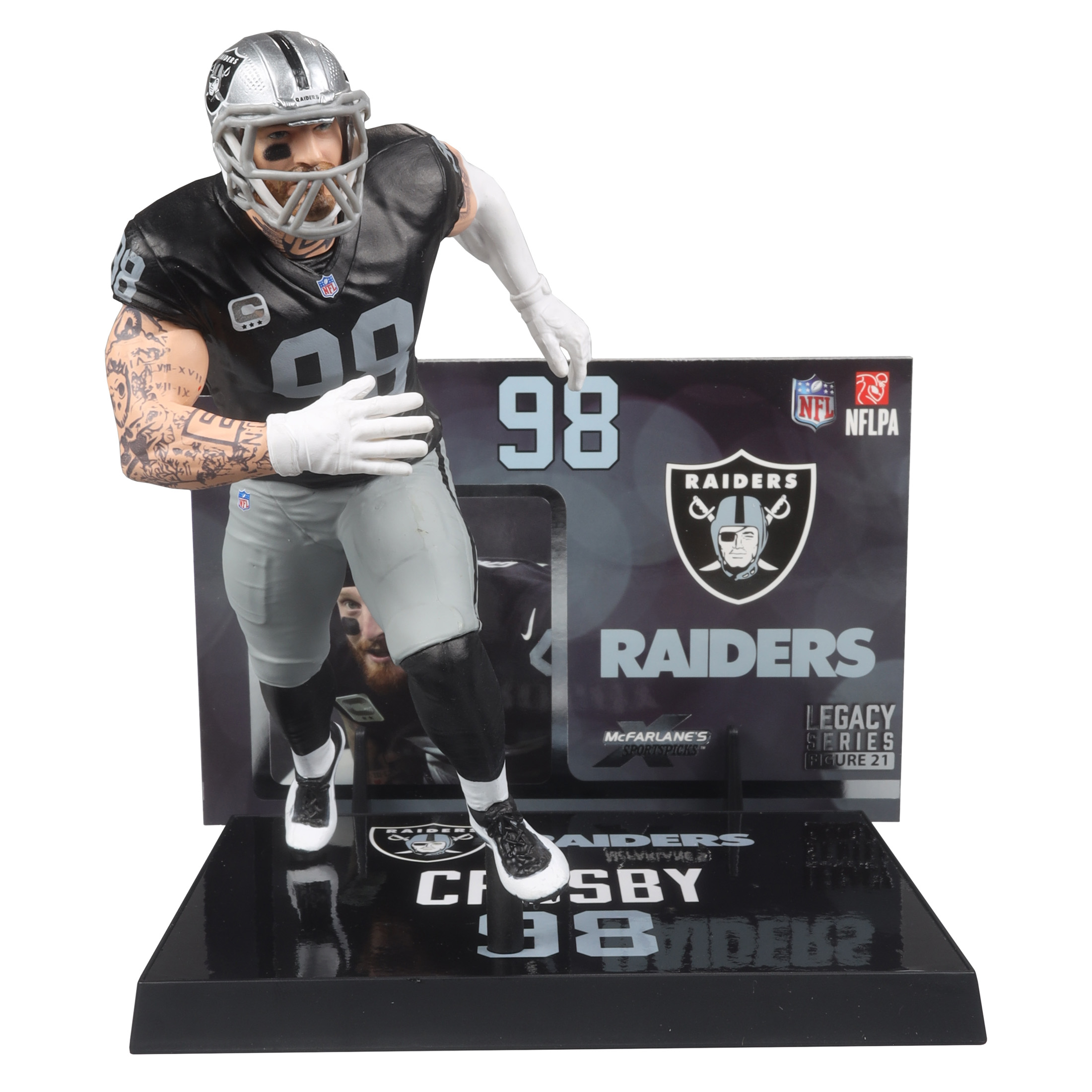 LAS VEGAS RAIDERS MAXX CROSBY NFL LEGACY 7