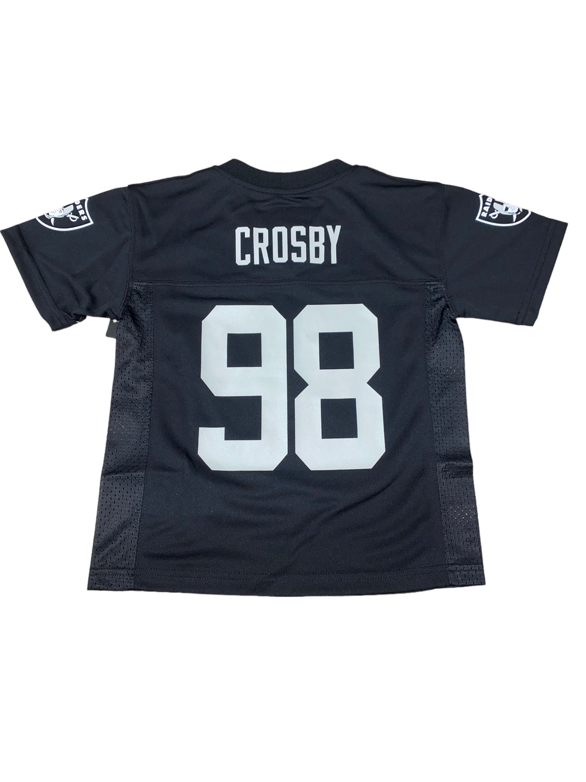 LAS VEGAS RAIDERS MAXX CROSBY YOUTH MID TIER JERSEY - BLACK