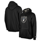 LAS VEGAS RAIDERS MEN'S 2024 NFL SIDELINE 3RD DOWN PLAID PULLOVER HOODED SWEATSHIRT