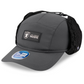 LAS VEGAS RAIDERS MEN'S 2025 NFL SIDELINE COLD WEATHER RUNNER DOG EAR ADJUSTABLE HAT - CHARCOAL