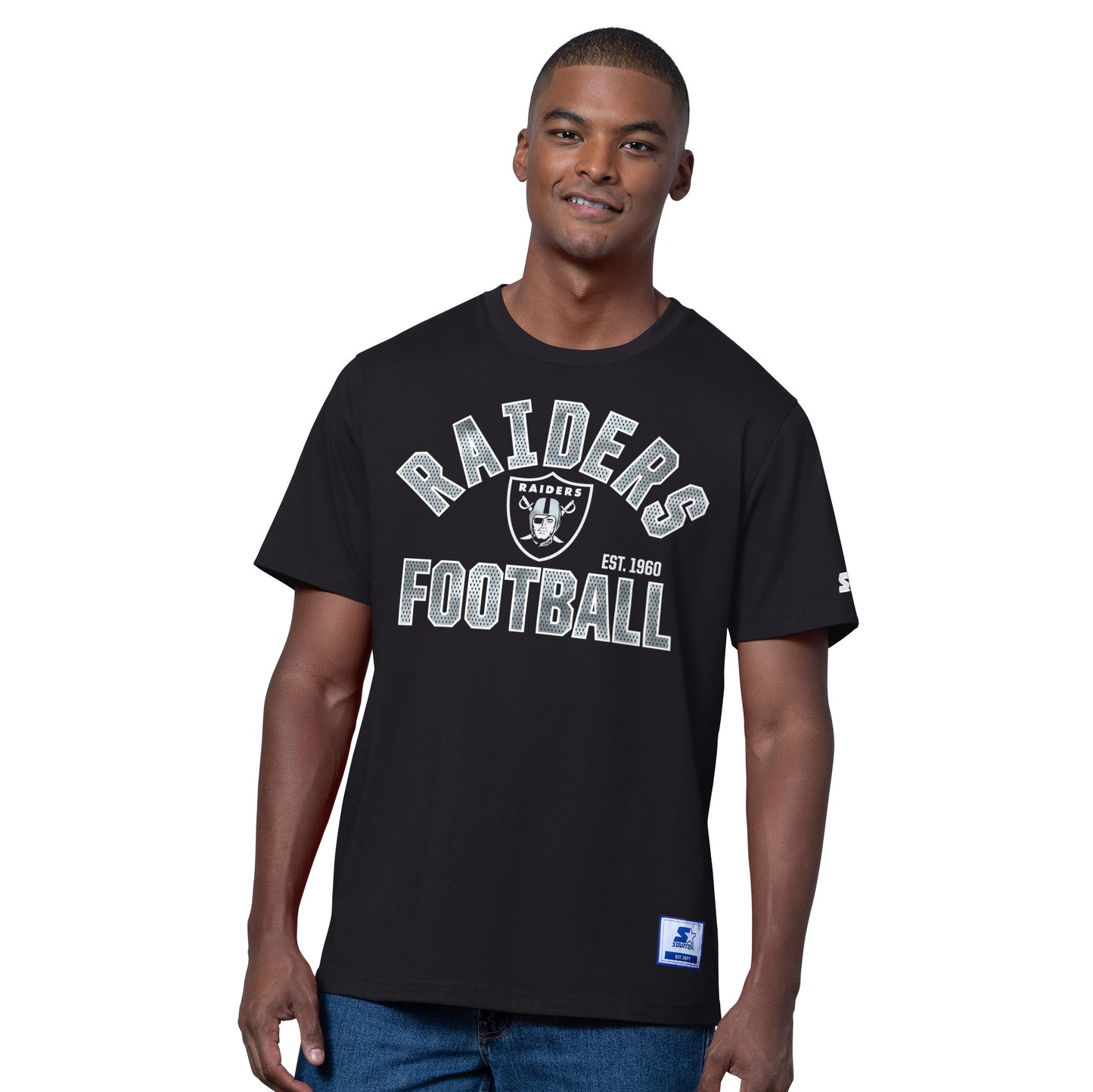 LAS VEGAS RAIDERS MEN'S G-III DEFENDER T-SHIRT - BLACK