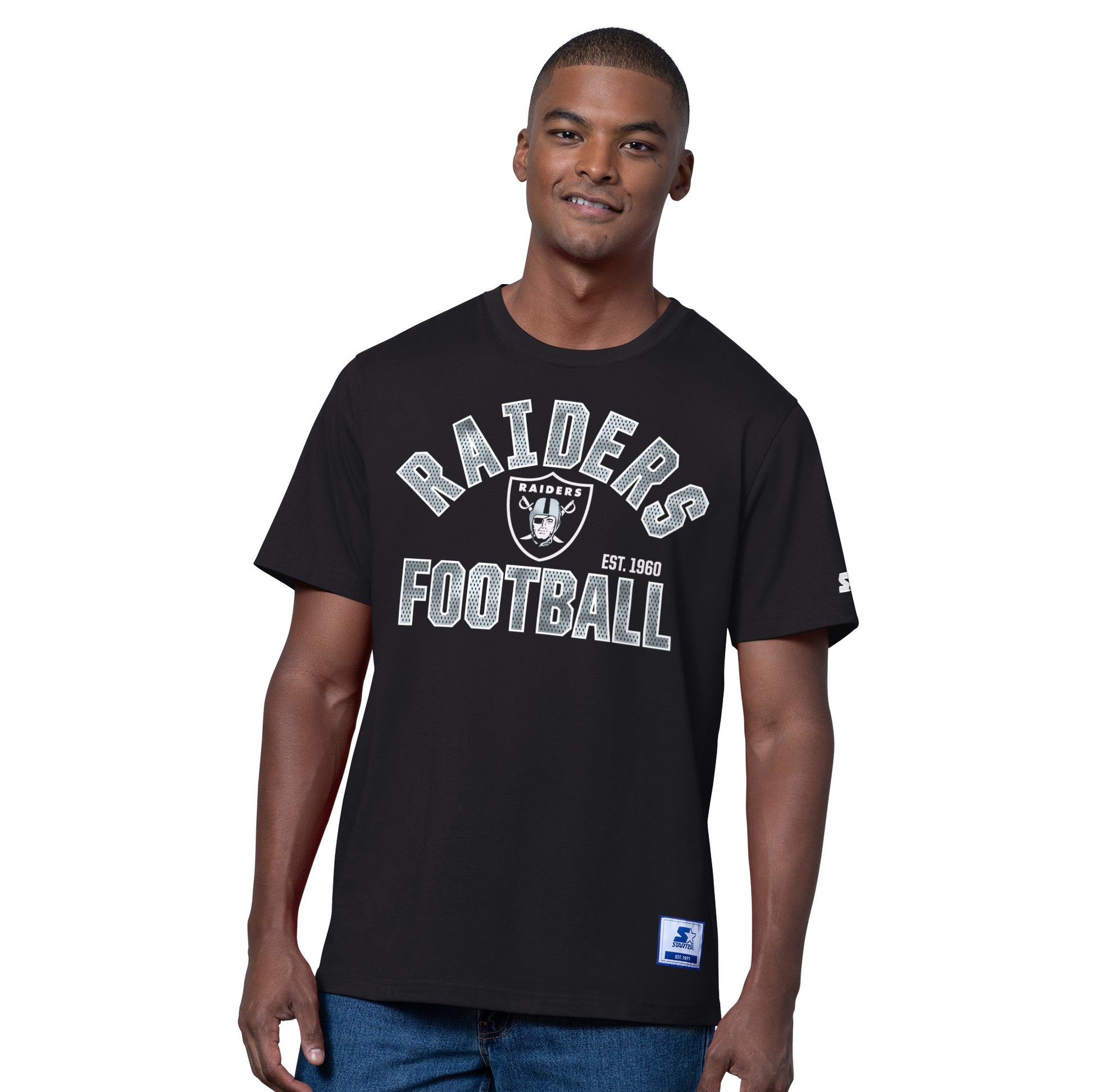 LAS VEGAS RAIDERS MEN'S G-III DEFENDER T-SHIRT - BLACK