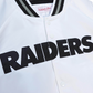 CHAQUETA LIGERA DE SATÉN PARA HOMBRE LAS VEGAS RAIDERS - BLANCO