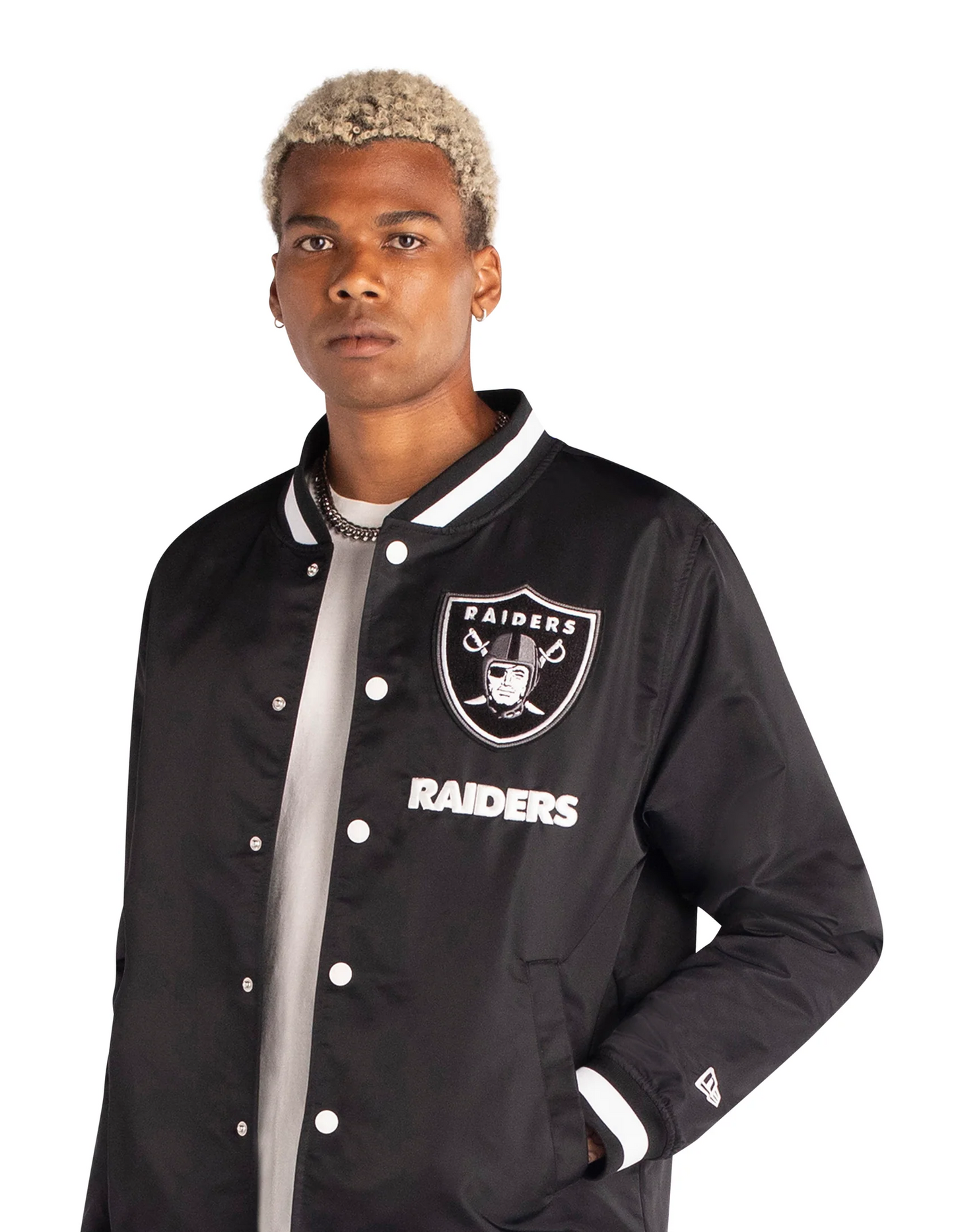 LAS VEGAS RAIDERS MEN'S LOGO SELECT BLACK JACKET