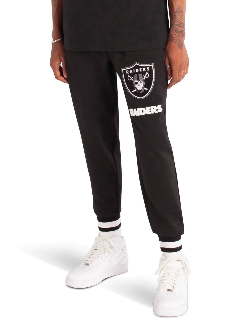 LAS VEGAS RAIDERS MEN'S LOGO SELECT BLACK JOGGER