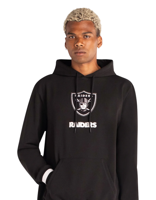 LAS VEGAS RAIDERS MEN'S LOGO SELECT PULLOVER HOODED SWEATSHIRT - BLACK