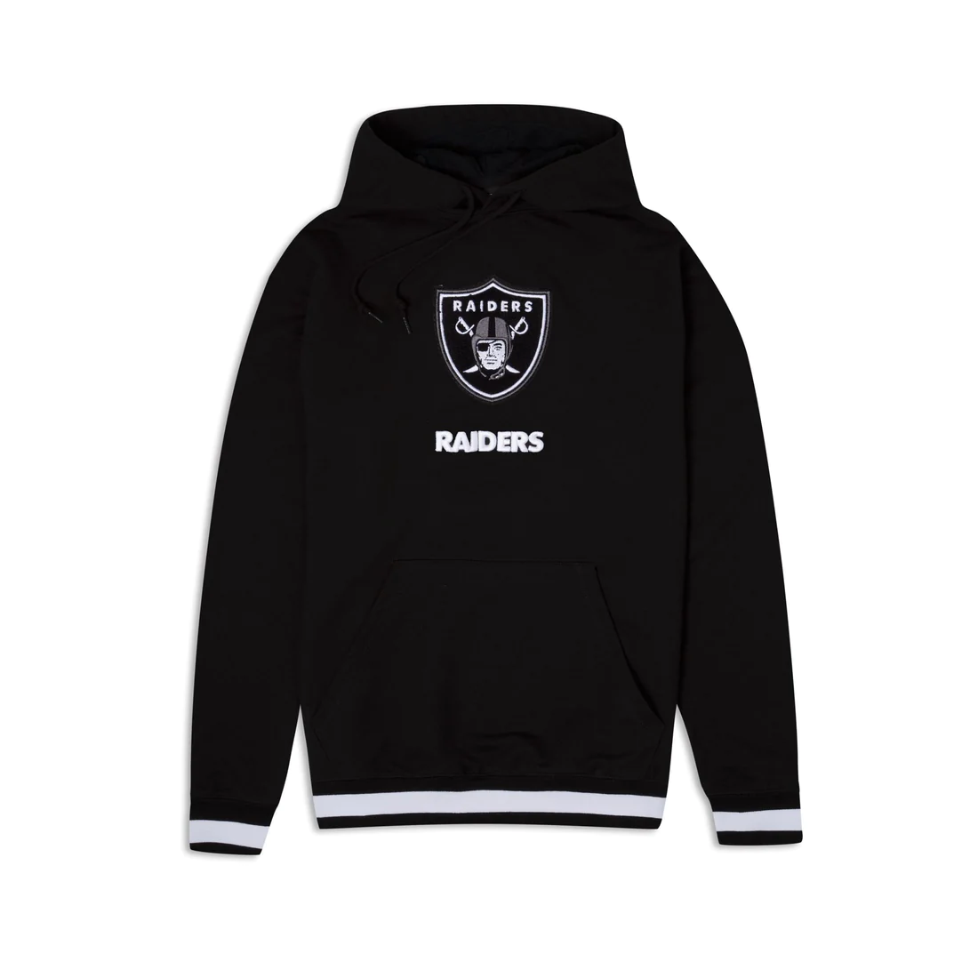 LAS VEGAS RAIDERS MEN'S LOGO SELECT PULLOVER HOODED SWEATSHIRT - BLACK