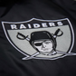 LAS VEGAS RAIDERS MEN'S MITCHELL & NESS DOWNTOWN VINTAGE COACHES FULL-SNAP SATIN JACKET - BLACK