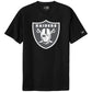 LAS VEGAS RAIDERS MEN'S NEW ERA BASIC LOGO T-SHIRT - BLACK/GRAY