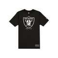 LAS VEGAS RAIDERS MEN'S NEW ERA COMBINE T-SHIRT - BLACK/WHITE