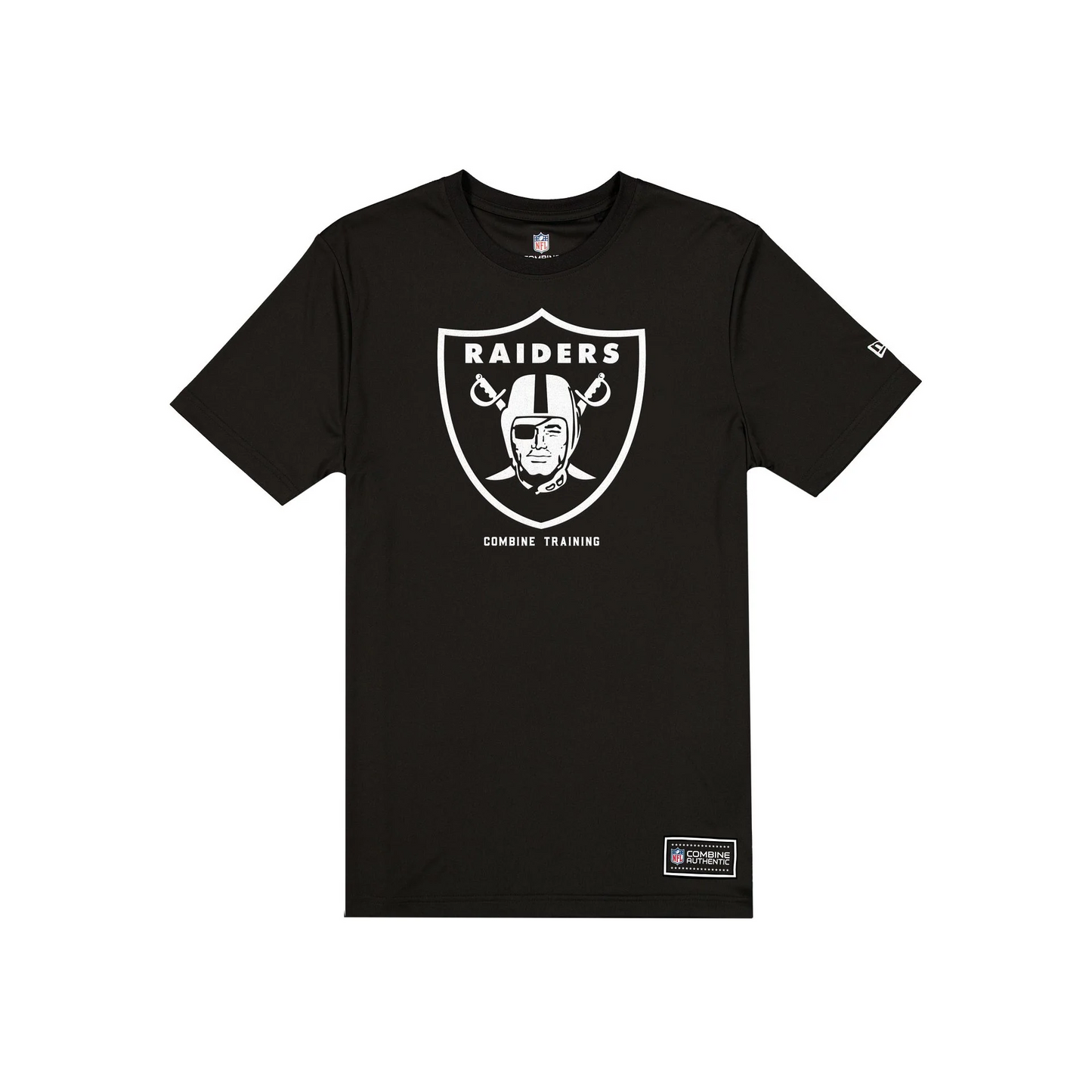 LAS VEGAS RAIDERS MEN'S NEW ERA COMBINE T-SHIRT - BLACK/WHITE