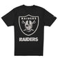 LAS VEGAS RAIDERS MEN'S NEW ERA EVERGREEN BASIC T-SHIRT - BLACK/WHITE