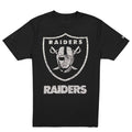 LAS VEGAS RAIDERS MEN'S NEW ERA EVERGREEN BASIC T-SHIRT - BLACK/WHITE