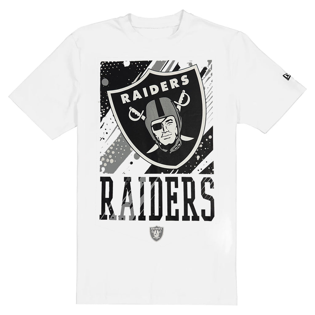LAS VEGAS RAIDERS MEN'S NEW ERA LIFESTYLE T-SHIRT - WHITE